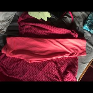 Pink under armour leggings